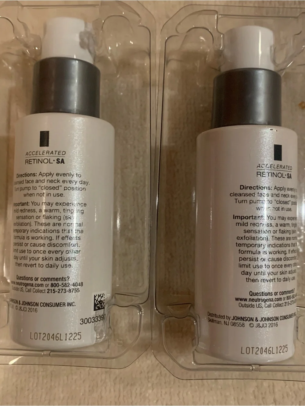 2 Neutrogena Rapid Tone Repair Night Moisturizer Retinol 1 fl oz - Discontinued
